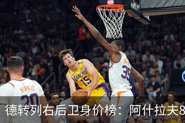 德转列右后卫身价榜：阿什拉夫8000万欧居首，廷贝尔第二