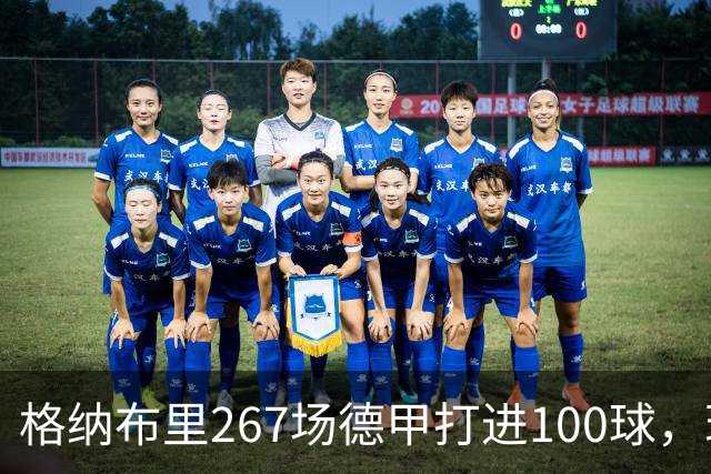 格纳布里267场德甲打进100球，现役德甲球员中第三位百球先生